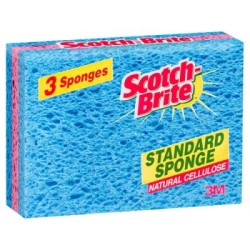 Scotch-Brite Standard Sponge, Pack of 3 Scotch-Brite Standard Sponge, Pack of 3