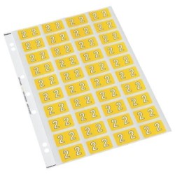 CODAFILE LABEL NUMERIC 2 25MM PACK 5 SHEETS