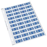 CDF 25MM ALPHA LABEL D Single Sheets