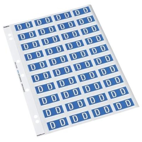 CDF 25MM ALPHA LABEL D Single Sheets