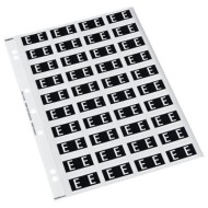 CODAFILE LABEL ALPHA E 25MM PACK 5 SHEETS