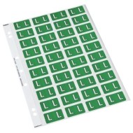 CODAFILE LABEL ALPHA L 25MM PACK 5 SHEETS
