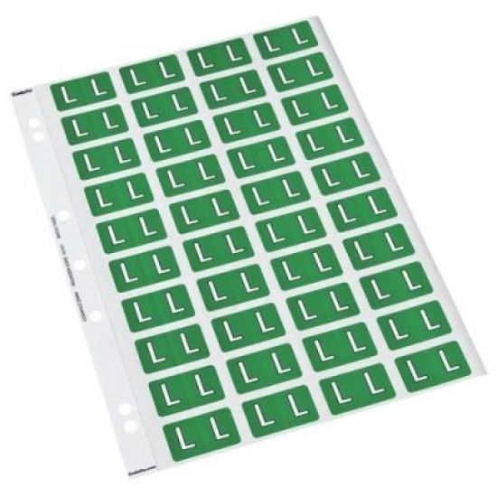 CODAFILE LABEL ALPHA L 25MM PACK 5 SHEETS