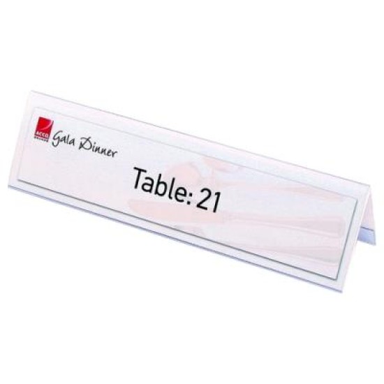 REXEL® ID LARGE NAME PLATES BX25 59X210MM PLATE + CARD LGE