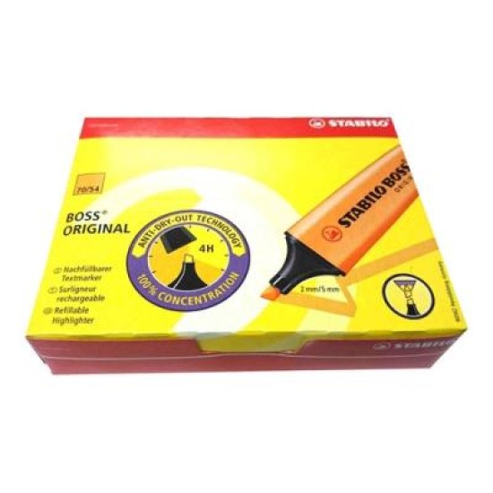 STABILO BOSS H/LIGHTER 70/54 ORANGE 
