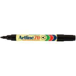 ARTLINE 70 PERMANENT MKR 2PK BLACK HS