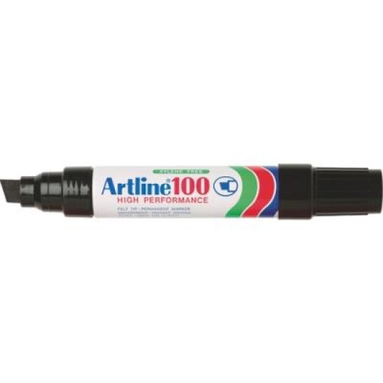 ARTLINE 100 PERMANENT MKR BLACK HS