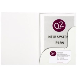 MARBIG® PRESENTATION FOLDERS A5 GLOSS WHITE PK10