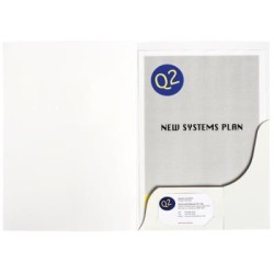 MARBIG® PROFESSIONAL PRESENTATION FOLDERS A4 MATTE WHITE PK20