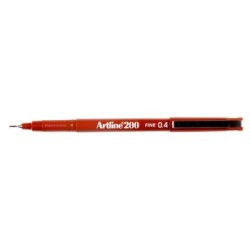 ARTLINE 200 FINELINE PEN 0.4MM BROWN