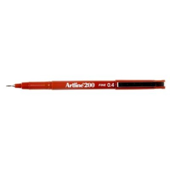 ARTLINE 200 FINELINE PEN 0.4MM BROWN