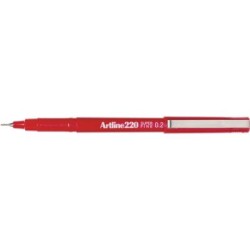 ARTLINE 220 PEN 0.2MM RED