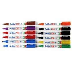 ARTLINE 700 PERMANENT MKR 8 COL ASST