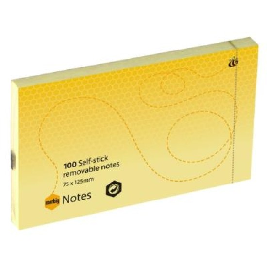 NOTES YELLOW 75X125MM YLW 