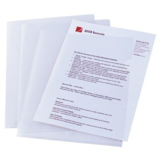 MBG FILE A4 LETTER ULTRA PP CLEAR PK 10