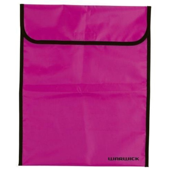 WARWICK HOMEWORK BAG FLUORO HOT PINK LARGE VELCRO