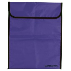 WARWICK HOMEWORK BAG FLUORO PURPLE LARGE VELCRO