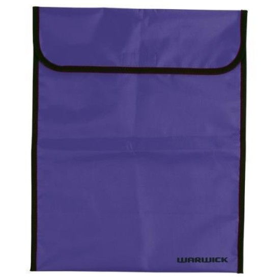 WARWICK HOMEWORK BAG FLUORO PURPLE LARGE VELCRO