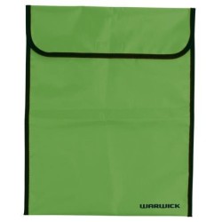 WARWICK HOMEWORK BAG FLUORO LIME LARGE VELCRO