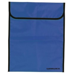 WARWICK HOMEWORK BAG FLUORO BLUE LARGE VELCRO