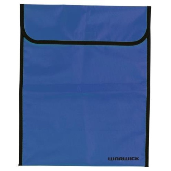 WARWICK HOMEWORK BAG FLUORO BLUE LARGE VELCRO