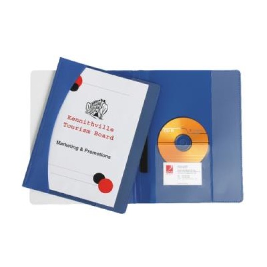 MARBIG FILE  A4 FLAT PREMIER BLUE