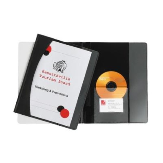 MARBIG FILE  A4 FLAT PREMIER BLACK