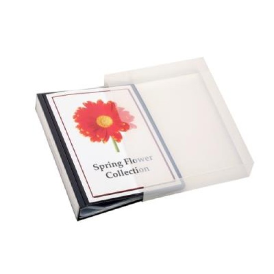 DISPLAY BOOK CLEARVIEW 100P A4 W/ TABS BLK