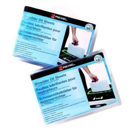 REXEL SHREDDER OIL SHEETS PK12
