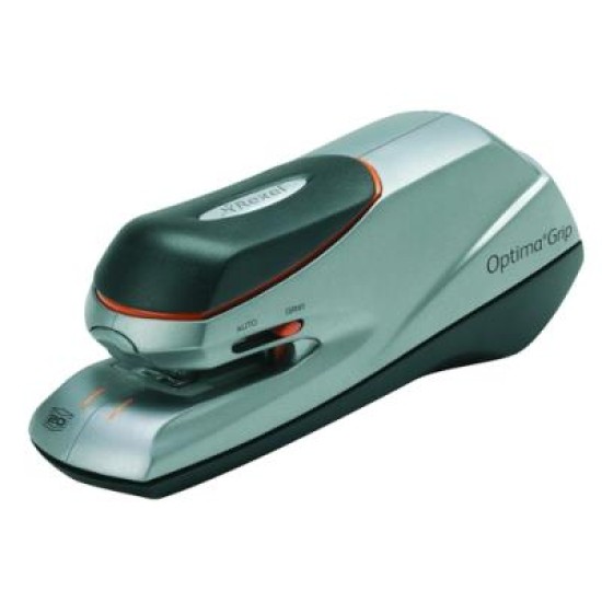 REXEL STAPLER ELEC OPTIMAGRP 20SHT ORG/SLV