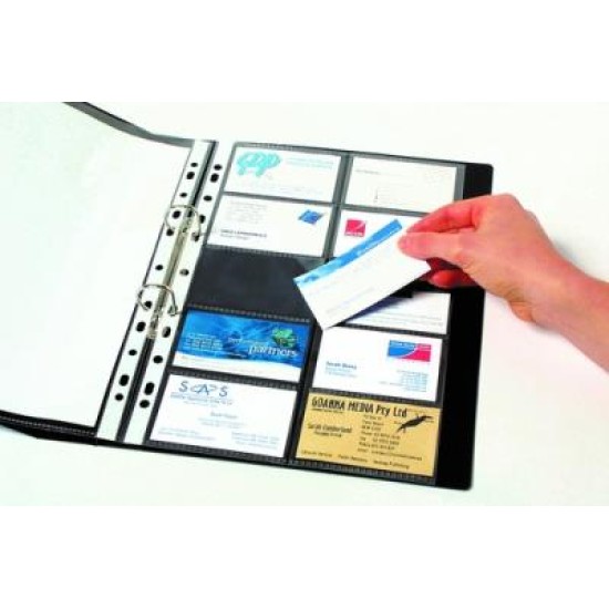 MARBIG SHEETPROTECTORS A4 BUSINESS CARDS