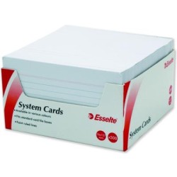 ESSELTE SYS CARDS 127X76MM(5X3)WHT PK500 ESSELTE SYS CARDS 127X76MM(5X3)WHT PK500