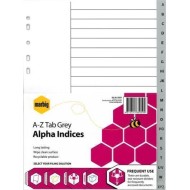 MARBIG INDICES GREY PP A4 A-ZTAB