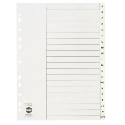 MARBIG INDICES WHITE PP A4 A-ZTAB