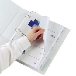MARBIG PRO DIVIDERS V/TAB CLEAR PP A4 5TAB