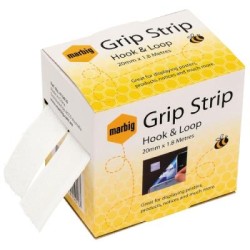 MARBIG GRIP STRIPS HOOK & LOOP 20MM X 1.8M