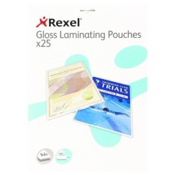 REXEL LAMINATING POUCH GLOSS A4 2X75M