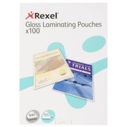 REXEL LAMINATING POUCH GLOSS A4 2X125M