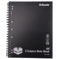 SPIRAX P596 PP 5 SUBJECT A4 S/0 250PG SPIRAX P596 PP 5 SUBJECT A4 S/0 250PG