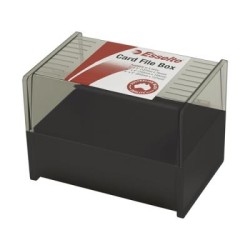 ESSELTE SWS CARD FILE  BOX 102X152 (6X4) BLK