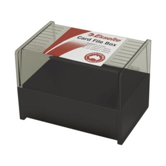 ESSELTE SWS CARD FILE  BOX 102X152 (6X4) BLK