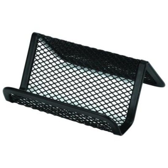 ESSELTE METAL MESH BUSIN CARD HOLD BLK