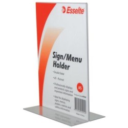 ESSELTE SIGN/MENU HOLDER 2 SIDED PORT A5