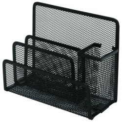 ESSELTE METAL MESH DESK ORG BLACK