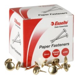 ESSELTE P/ FASTENER BRS STEEL 9MM BX200