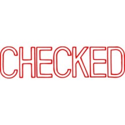 XSTAMPER CX-BN 1038 CHECKED RED