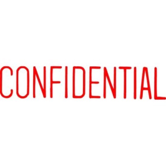 XSTAMPER CX-BN 1130 CONFIDENTIAL RED