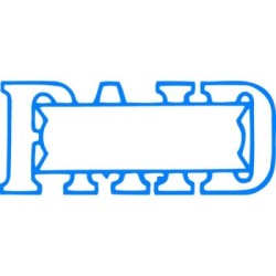XSTAMPER CX-BN 1201 PAID/DATE BLUE