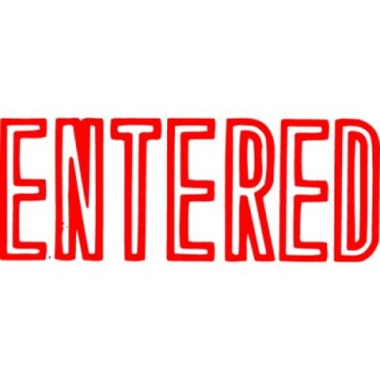 XSTAMPER CX-BN 1205 ENTERED/DATE RED