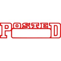 XSTAMPER CX-BN 1211 POSTED DATE RED